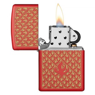 Зажигалка Zippo Flame Pattern Red Matte 49573