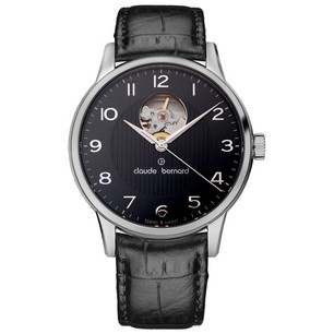 Швейцарские часы Claude Bernard  Classic Automatic Open Heart 85017-3-NBN