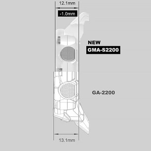 Японские часы с хронографом Casio G-Shock GMA-S2200-1A
