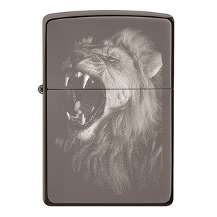 Зажигалка Zippo Lion Design Black Ice® 49433